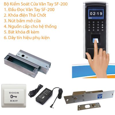 Trọn Bộ Khóa Từ Kiểm Soát Cửa SF-200