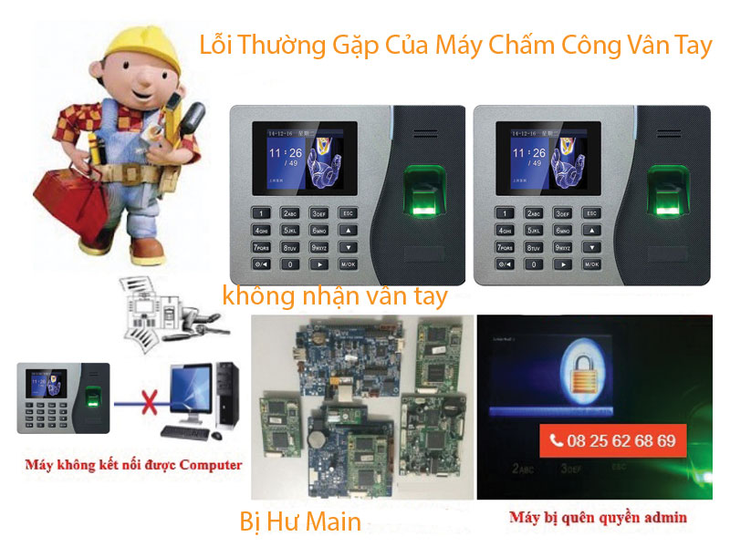 Những Lỗi Thường Gặp Của Máy Chấm Công Vân Tay Và Cách Khắc Phục