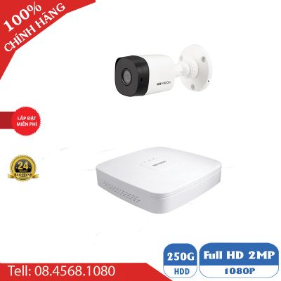 Trọn gói 1 mắt camera 1M Kbvision Mỹ BEN-1010KB