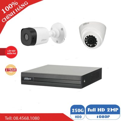 Camera An Ninh Bộ 2 Camera Dahua Full HD BEN-02DA