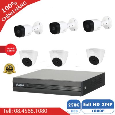 Camera Quan Sát Bộ 6 Mắt Dahua BEN-6020DH Full HD