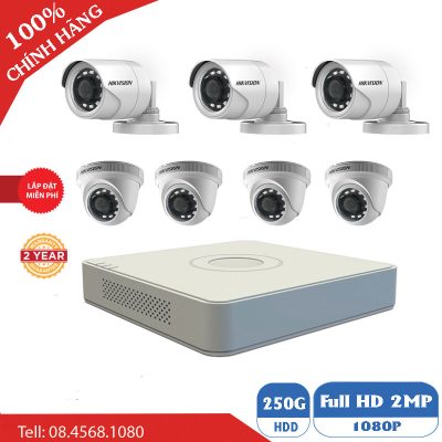 Camera Giám Sát Bộ 7 Mắt Camera Hikvision BEN-7010HK