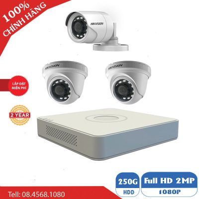 Camera Quan Sát Bộ 3 Mắt Camera Hikvision BEN-3010HK