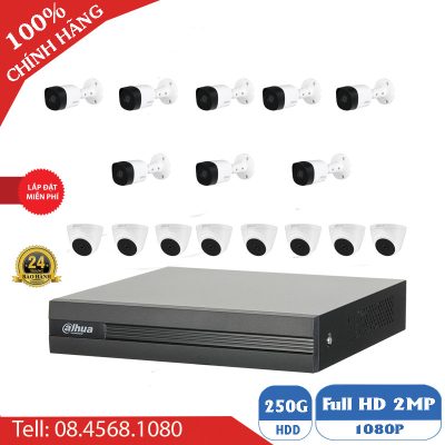 Trọn Bộ 16 Camera Dahua Giá Rẻ Full HD BEN-1602DH