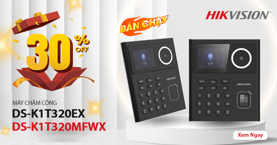 Khuyến mãi 30% các dòng máy của Hikvision