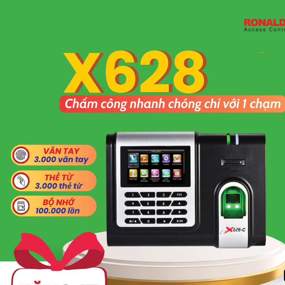 Máy chấm công vân tay Ronald Jack X628