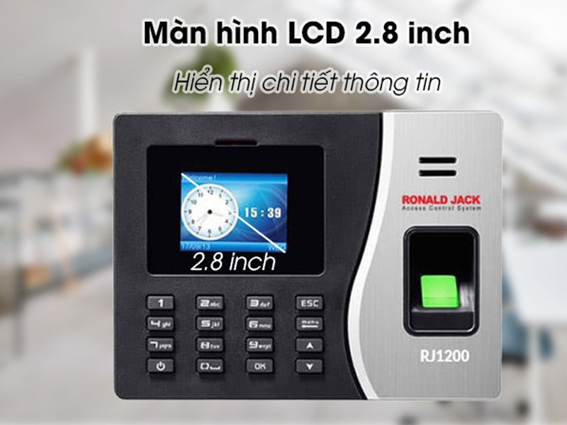 Màn hình lớn dễ dàng cài đặt