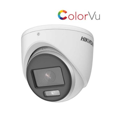 Camera Dome HDTVI ColorVu 2MP bán cầu HIKVISION DS-2CE70DF0T-PF Có Mic Nhìn Đêm 20m có màu
