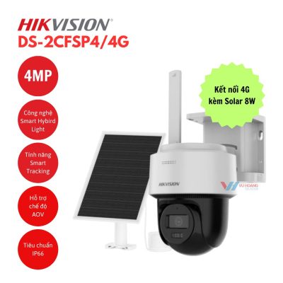 Camera năng lượng mặt trời Solar 4G 4MP Hikvision DS-2CFSP4/4G