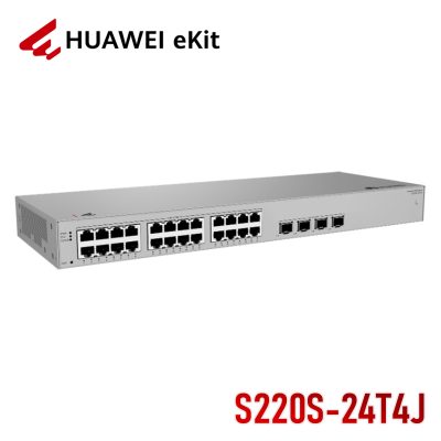 Switch 24 Cổng Huawei eKitEngine S220S-24T4J Có 4 Cổng uplink SFP 2.5G